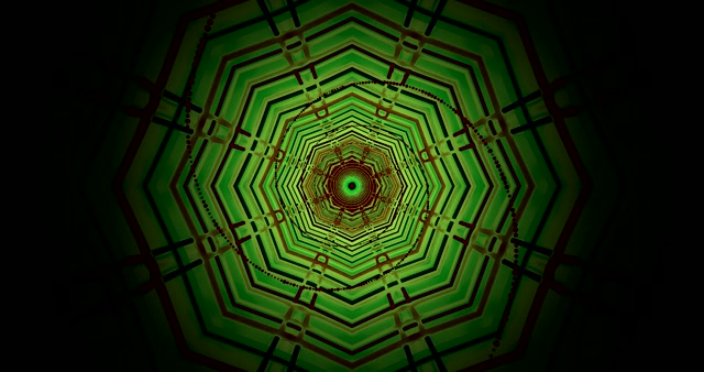 Neon Tunnel Skjermsparere 4K UHD 60fps VJLoops Windows 10 PC Visuell Bakgrunn