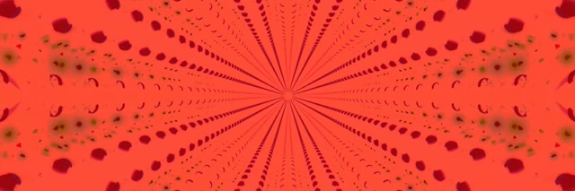 Red Radial Burst Neon Tunnel 3:1 Ultrawide 60fps VJ Loop Screensaver
