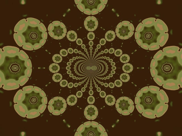 Neontunnel Mandala Kaleidoskop 4:3 Klassisk 60fps Skjermsparer VJ Loop