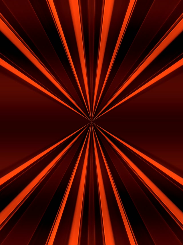 Rød Oransje Konvergerende Stråle Neon Tunnel VJLoops 3:4 iPad Portrett 60fps Skjermsparer