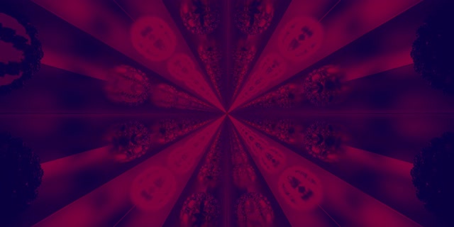 Pulsating Red Neon Tunnel Vortex 2:1 Univisium 60fps Screensaver Loop