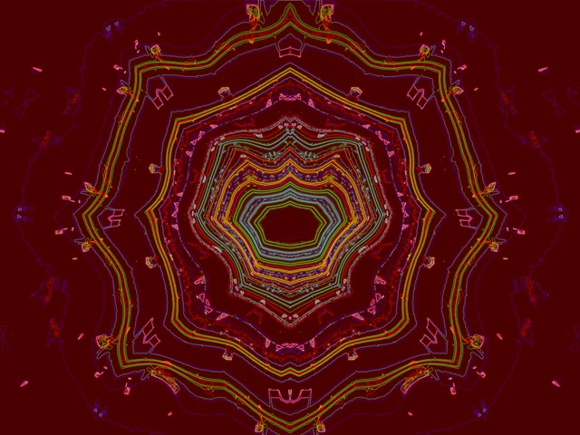 Neon Tunnel Mandala Virvelvind 4:3 Classic 60fps Skjermsparer VJLoops