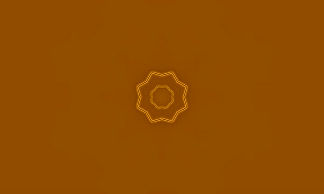 Neon Tunnel Golden 8-Point Star Kaleidoscope VJ Loop 5:3 Wide 60fps Screensaver