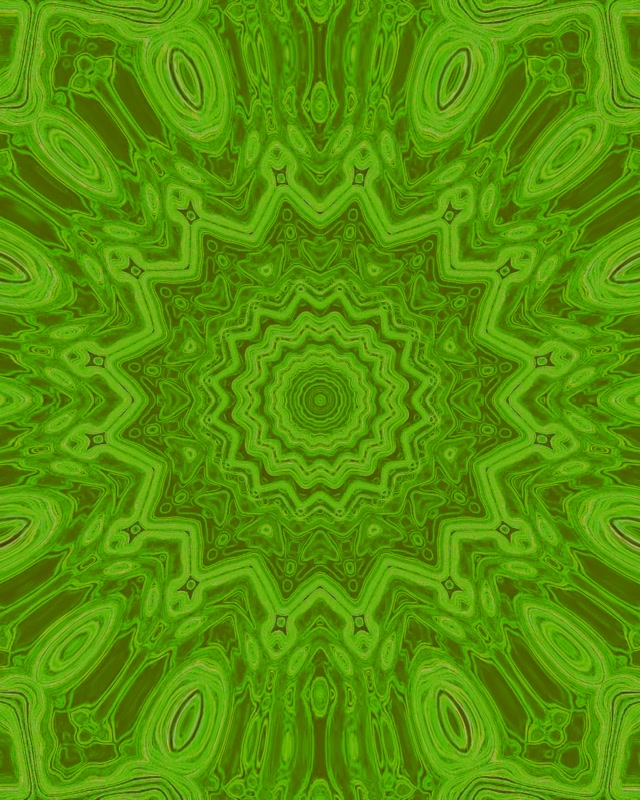 Grønn Malakitt Neon Tunnel Kaleidoskop VJLoops 4:5 Instagram 60fps Skjermsparer