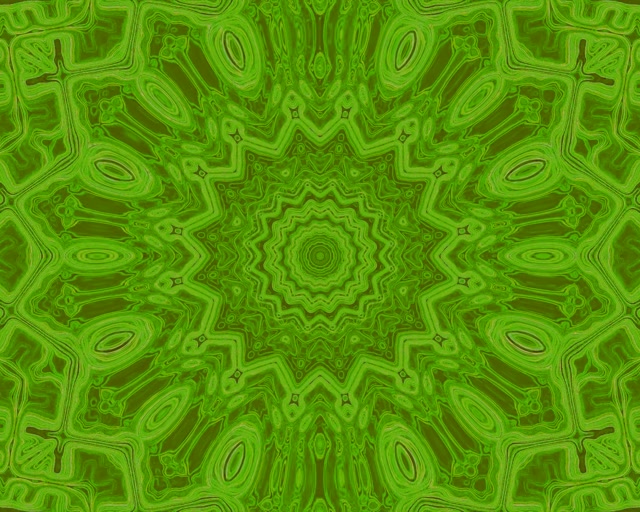 Neon Tunnel Grønn Stjerne Kaleidoskop VJLoops 5:4 industrial 60fps skjermsparer