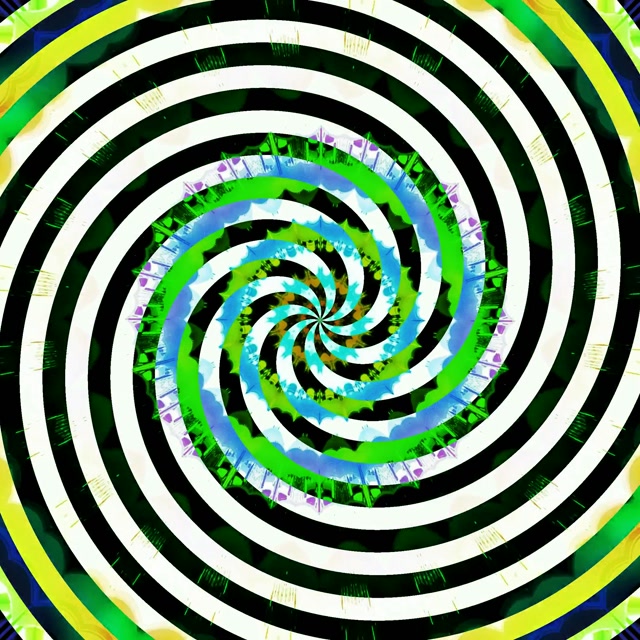 Neon Tunnel Black White Spiral Vortex 1:1 Square 60fps Screensaver Vj Loop