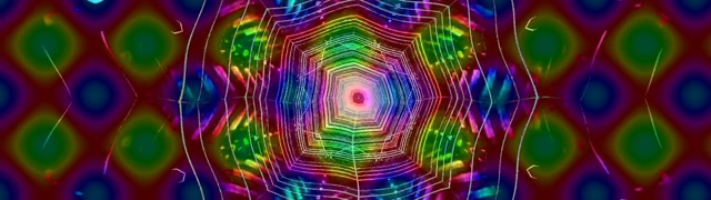 Neontunnel Edderkopp Nett Virvel VJ Loop 32:9 Super Ultrabredskjerm 60fps Skjermsparer