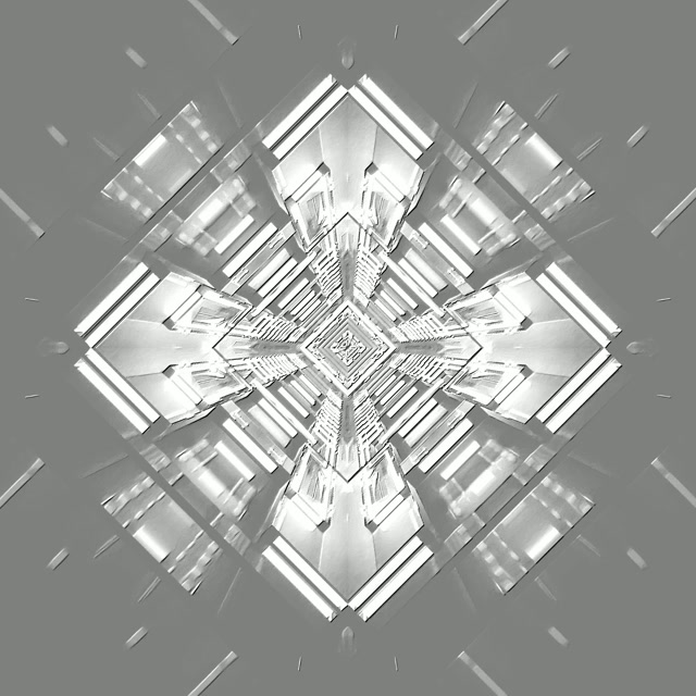 Neon Tunnel Diamant Kors Vortex VJLoops 1:1 Firkant 60fps Skjermsparer