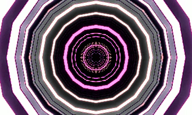 Neon Tunnel Rosa Lilla Oktagon Virvel Skjermsparer 5:3 Bred 60fps VJLoops