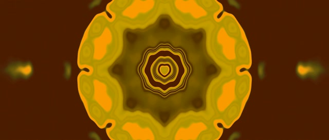 Neontunnel Stjerne Mandala 21:9 Ultrabred 60fps Skjermsparer VJ Loop