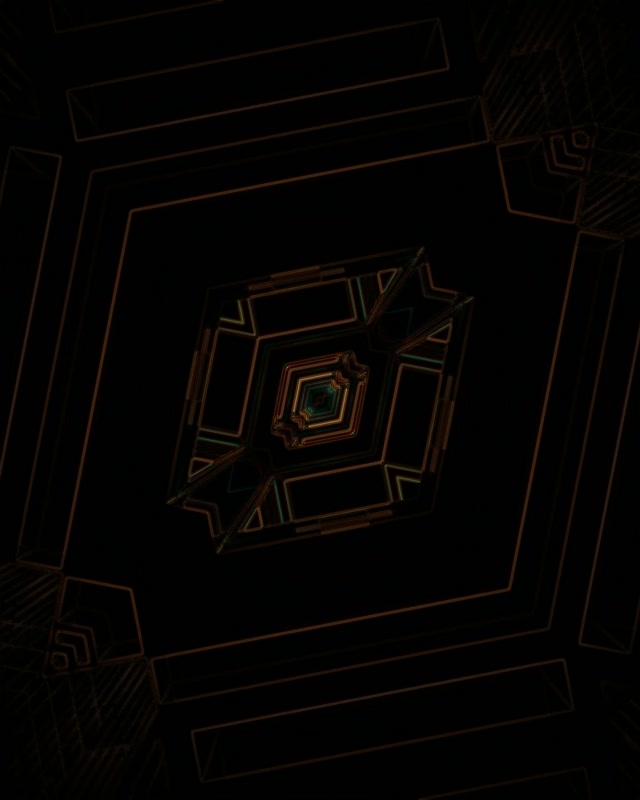 Neon Tunnel Spiralende Diamant Vortex VJLoops 4:5 Instagram 60fps Skjermsparer