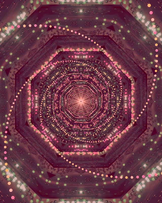 Rosa Neontunnel Skjermbeskytter 60fps 4:5 Instagram VJ Loop PC Laptop