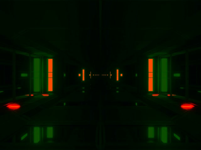 Neon Tunnel Rød Grønn 60fps 4:3 Klassisk Skjermbeskytter VJ Loop