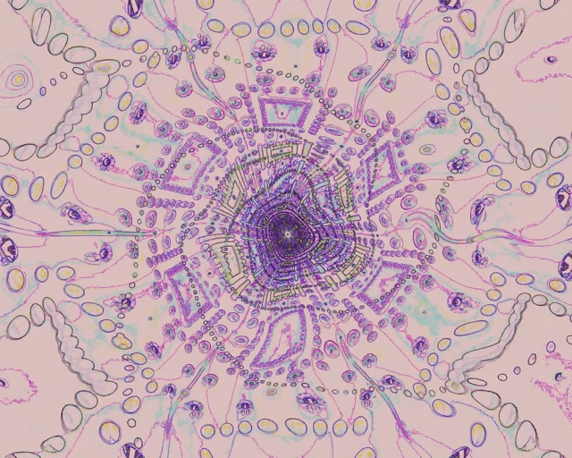 Neon Tunnel Mandala Virvel VJLoops 5:4 Industrial 60fps Skjermsparer