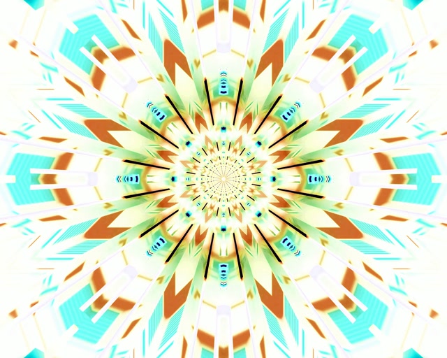 Neon Tunnel Kaleidoskop Eksplosjon VJ Loop 5:4 Industrial 60fps Skjermsparer