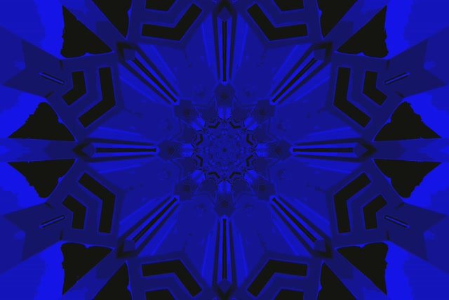 Blå Kaleidoskop Neon Tunnel 3:2 Surface 60fps Skjermbeskytter Vj Loop