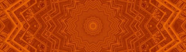 Oransje Neon Tunnel Stjerne Mandala Vj Loop 32:9 Super Ultrawide 60fps Skjermsparer