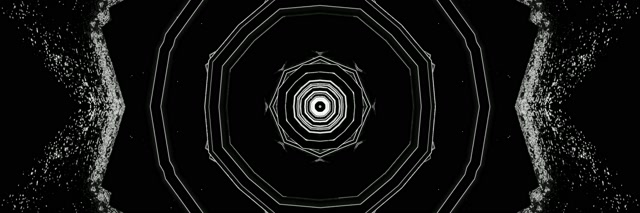 Neon Tunnel Dekagon Virvel VjLoops 3:1 Trippel Bred 60fps Skjermsparer