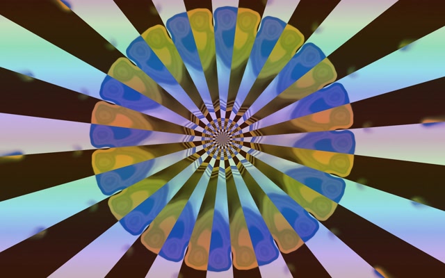 Neon Tunnel Kaleidoskop Blomstring 16:10 MacBook 60fps Skjermsparer Vj Loop