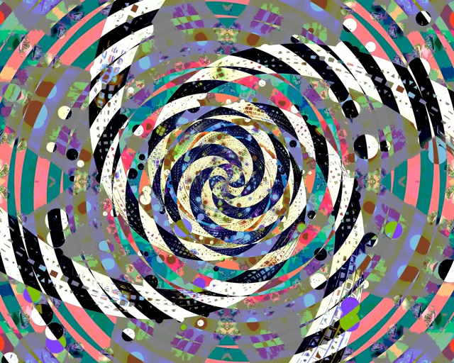 Neon Tunnel Spiral Vortex 5:4 industriell 60fps Skjermsparer VJ Loop