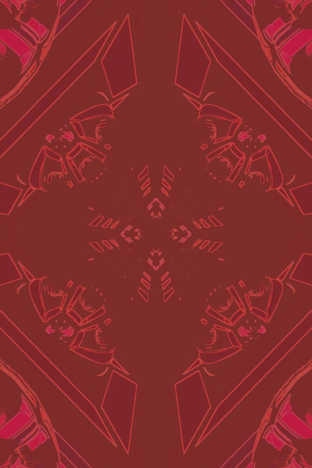 Rød Diamant Kaleidoskop Neon Tunnel VJLoops 2:3 Photo Portrait 60fps Skjermsparer