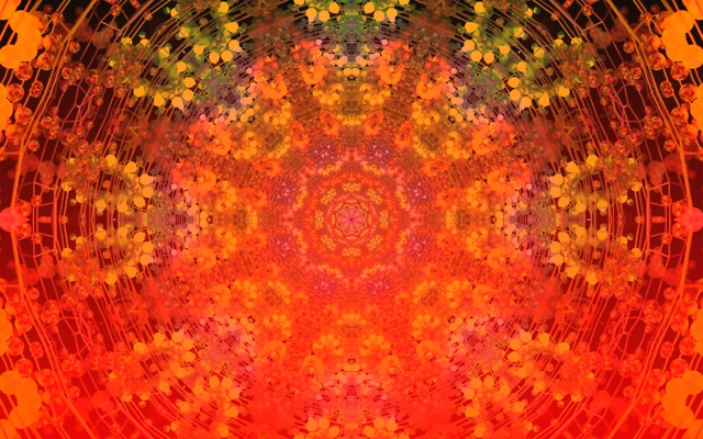 Neon Tunnel Fraktal Mandala Eksplosjon 60fps 16:10 MacBook Skjermsparer VJLoops