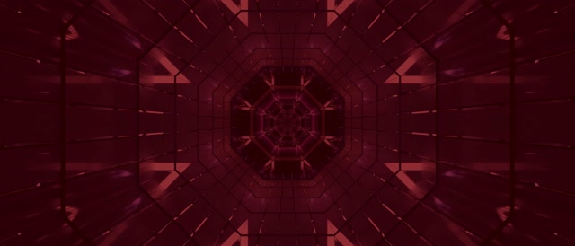 Rød Neon Tunnel Skjermsparer 21:9 Ultrawide 60fps VJ Loop PC Laptop