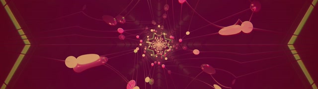 Neon Tunnel Stjerne Kaleidoskop 32:9 Ultrawide 60fps Skjermbeskytter Vj Loop