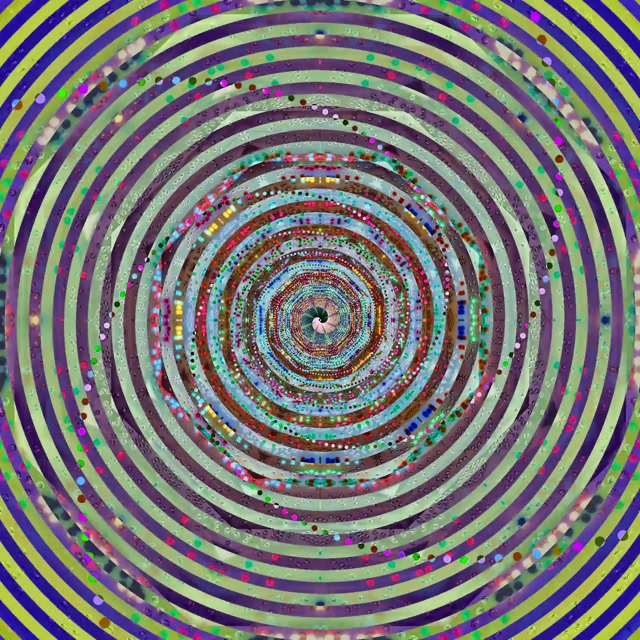 Neon Tunnel Spiraling Vortex Loop 1:1 Square 60fps VJ Animation Screensaver