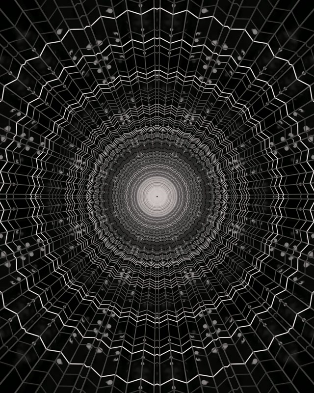 Neon Tunnel Nett Virvel VJ Loop 60fps Skjermsparer 4:5 Instagram