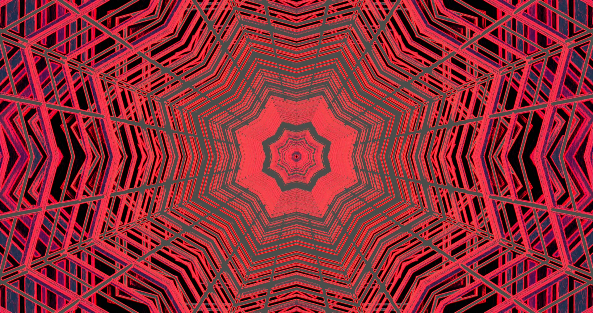 Czerwony Tunel Neonowy Wygaszacz Ekranu 4K UHD 60fps VJLoops