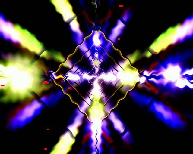 Neonowy Tunel Fioletowy Niebieski 5:4 industrial 60fps Wygaszacz VJ Loop