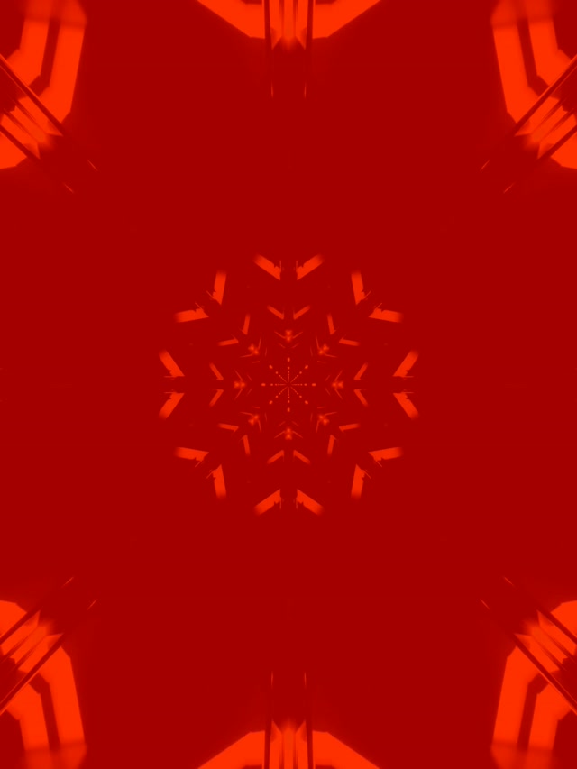 Czerwony Neonowy Tunel Płatek Śniegu Wygaszacz 3:4 iPad Portrait 60fps VJ Loop