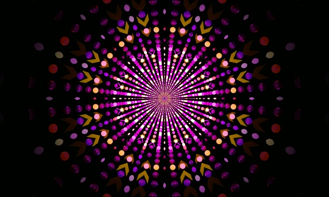 Neon Tunnel Radial Dot Burst VJ Loop 5:3 Wide 60fps Screensaver