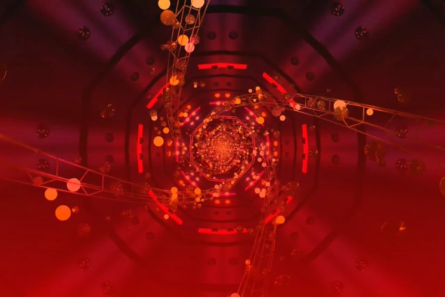 Neon Tunnel Octagon Spiral VJ Loop 60fps 3:2 Surface Screensaver