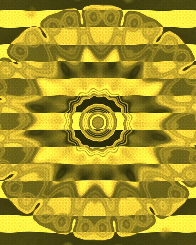 Neonowy Tunel Żółty Wybuch Gwiazdy VJ Loop 4:5 Instagram 60fps Wygaszacz