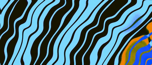 Neonowy Tunel Faliste Paski Wir VJ Loop 21:9 Ultraszeroki 60fps Wygaszacz