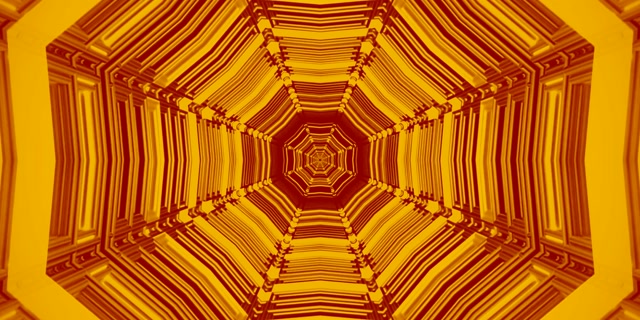 Neon Tunnel Octagon Vortex VJ Loop 2:1 Univisium 60fps Screensaver