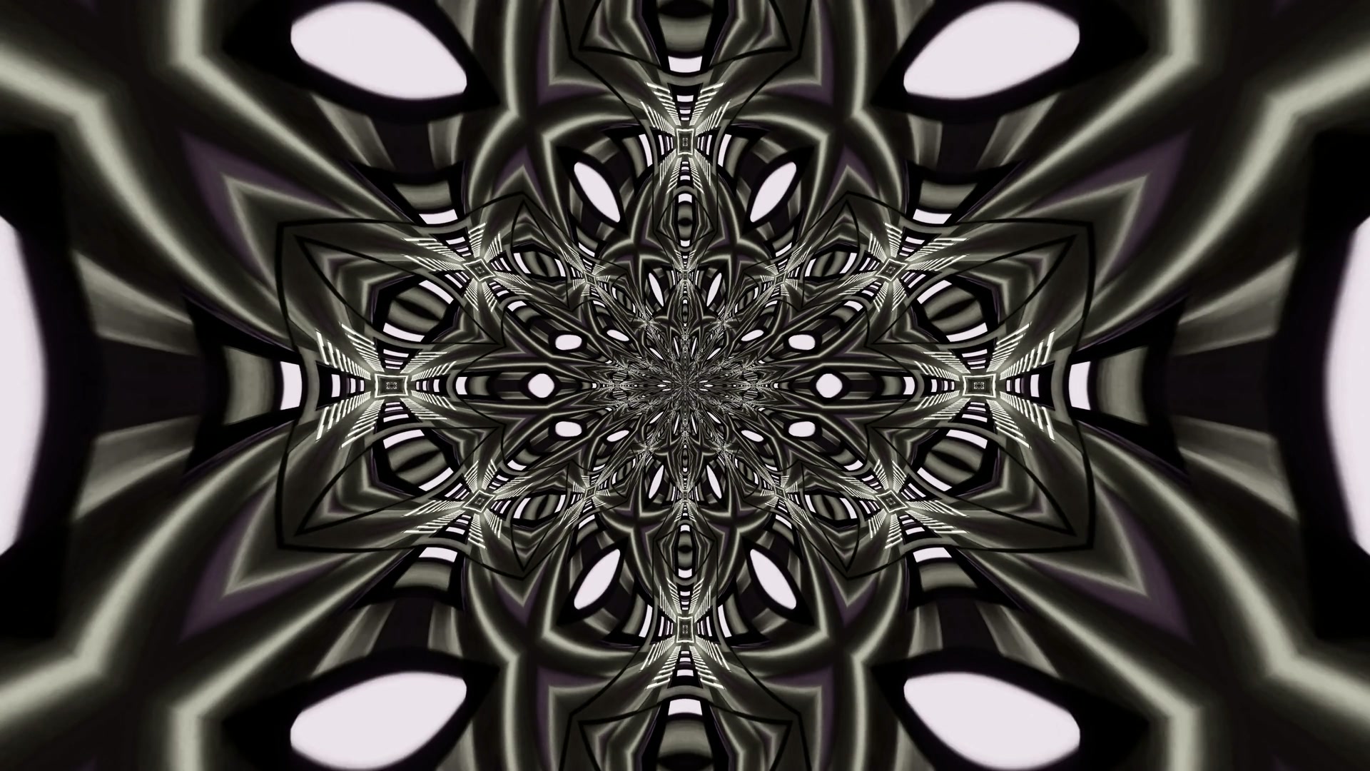 Ciemny Mandala Tunel Neonowy 4K UHD 60fps Wygaszacz PC VJ Loop