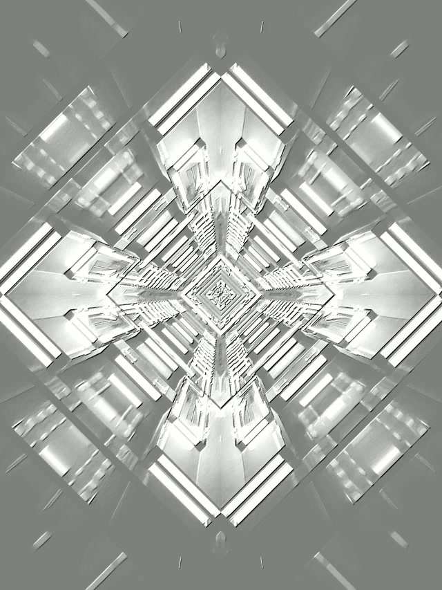 Tunel Neonowy Lustrzana Diamentowa Siatka VJ Loop 60fps Wygaszacz Ekranu 3:4 iPad Portrait