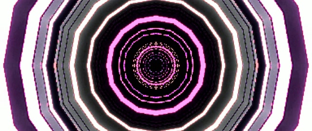 Neonowy Tunel Różowy Ośmiokątny Wir 2.39:1 Cinemascope 60fps Wygaszacz VJ Loop