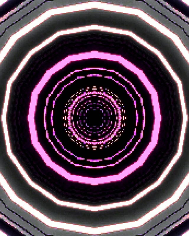 Neonowy Tunel Różowo Fioletowy Ośmiokątny Wir VJ Loop 4:5 Instagram 60fps Wygaszacz