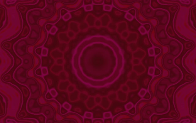 Magenta Falista Mandala Neonowy Tunel VJ Loop 60fps 16:10 MacBook Wygaszacz