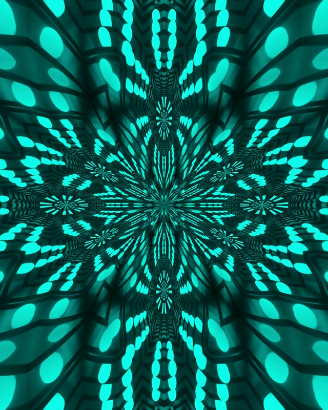 VJ loop Czerwona Fraktalna Mandala Tunel Neonowy 4:5 Instagram 60fps Wygaszacz Ekranu