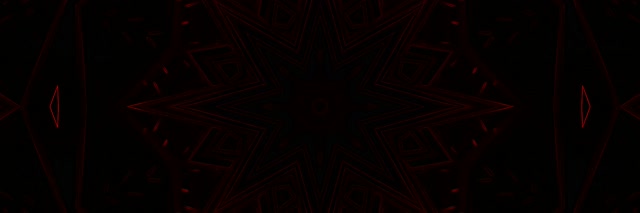 Czerwony Neonowy Tunel Kalejdoskop Gwiazda 3:1 Triple Wide 60fps Wygaszacz VjLoops