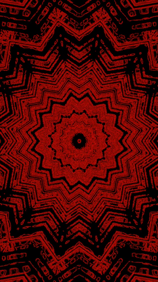 Neonowy Tunel Czerwona Gwiazda Kalejdoskop Vj Loop 9:16 Reels 60fps Wygaszacz