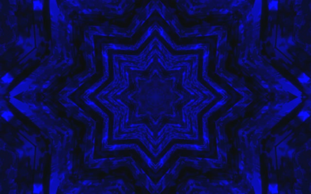 Niebieski Neonowy Tunel Gwiazda Wygaszacz Ekranu 60fps 16:10 MacBook VJ Loop