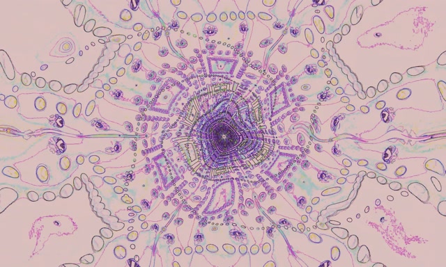 Neon Tunel Mandala Wir VJLoops 5:3 Wide 60fps Wygaszacz