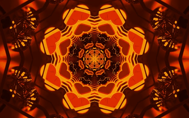 Neon Tunnel Fractal Kaleidoscope Vj Loop 16:10 Macbook 60fps Wygaszacz ekranu