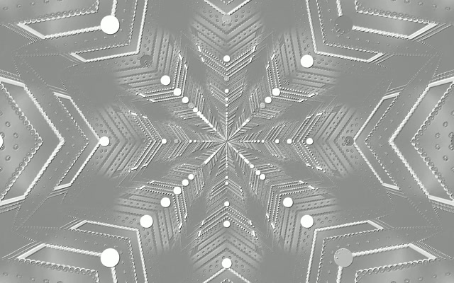 Srebrny Płatek Śniegu Neonowy Tunel Wygaszacz Ekranu 60fps 16:10 MacBook Wygaszacz Ekranu PC Vj loop